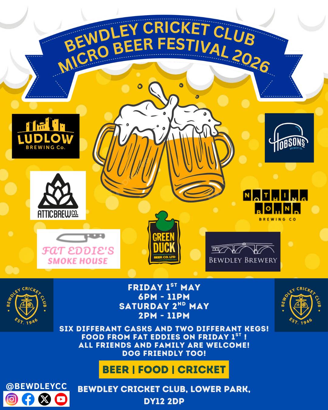 bewdley cricket club micro beer festival